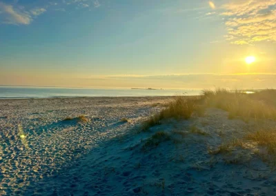 Sonnenaufgang am Strand in Prerow